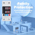 Smart Circuit Breaker with Energy Monitoring, Adjustable Voltage and Current Protection (1-63 Amp),AC Disconnect Current Adjustable Voltage Protec...