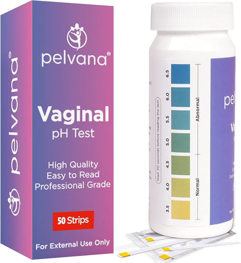 Pelvana Vaginal pH Balance for Women 50 Test Strips | BV Test Strips for Women | Yeast Infection Test Kit for Women to Monitor Feminine Health...