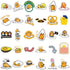 CHVISO 60PCS Japanese Lazy Egg Kawaii Stickers - Vinyl Waterproof Stickers for Kids, Teens, Adults - Laptop, Water Bottles, Skateboard, Guitar...