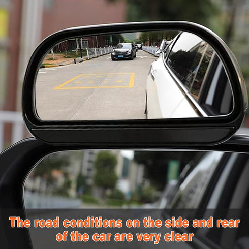 2Pcs Car Van Rectangular Blind Spot Mirror Towing Reversing Driving Stick On Adjustable Wide Angle Blind Spot Mirror for Car Van Towing Caravan...