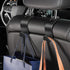Car Seat Headrest Hook 4 Pack - Universal Auto Seat Hook Hanger Storage Organizer Holder (Black)...