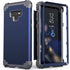 IDweel for Galaxy Note 9 Case, Note 9 Case Blue for Men, 3 in 1 Shockproof Slim Hybrid Heavy Duty Protection Hard PC Cover Soft Silicone Rugged Bu...