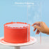 Acrylic Cake Buttercream Scraper Smoother for Icing Frosting, 12 inch Tall Tapered Edge - 3/16" Thickness, Clear - BPA Free Professional Grade...