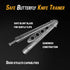 Finger Flip Trainer with Dull Blade, Full Stainless Steel Black Dragon Pattern Unsharpened 100% Safe for CSGO Training (Silver)...