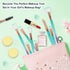 NICEMOVIC Kids Makeup for Girls, 20PCS Princess Makeup Brushes Set Foundation Eyebrow Eyeliner Blush Cosmetic Concealer Brushes Women Teen Girl St...