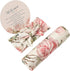 Galabloomer Newborn Receiving Blanket Headband Set Baby Flower Swaddle (vintage flower)...