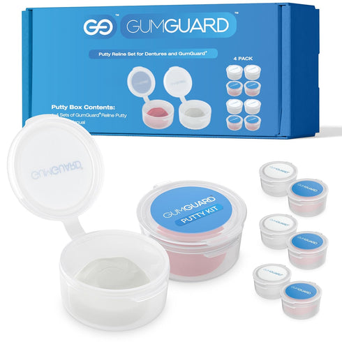 Denture Putty Pack Reline Set - Versatile, Fast Self-Curing - for Custom Fit & Comfort in Dentures, with Multiple Applications & Watertight Seal 2...