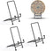 Plate Stand 3 Pack Display Stand Metal Book Holder Stand Black Picture Holder Stand Small Plate Stand Metal Frame Plate Display Stand for Picture ...
