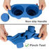 Webake Mini 3 Tier Cake Pan, Silicone Tier Cake Molds, 2 Pack Blue Molds for Small Smash Cake Cupcake for Birthday, Baby Shower, Wedding, 3.8 Inch...