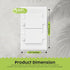 Outlet Covers Baby Proofing - 6 Pack Baby Proof Safety Electric Plug Covers - for Duplex Outlets - Easy Install...
