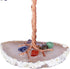 Jovivi Natural 7 Chakra Healing Crystals Tree on Agate Slice Base Healing Stones Gem Money Tree for Feng Shui Home Office Table Decorations...