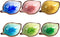 Colorful Leaf Shape Design Multipurpose Porcelain Side Dish Bowl Seasoning Dishes Soy Dipping Sauce Dishes(Set of 6)-Small...