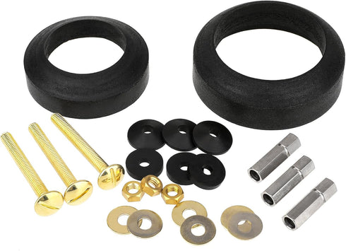 Universal Toilet Tank to Bowl Repair Kit Toilet Tank to Bowl Bolt & Gasket Hardware Kit for 2-Piece Toilet Seal American Standard Toilet Parts Toi...