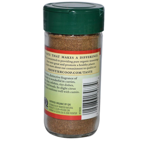 Frontier Co-op Organic Ground Coriander Seed, 1.66 Ounce Bottle, Rich, Bright Aroma, Slight Citrus Undertones...