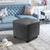 DUJUIKE Ottoman Covers Slipcover Square Ottoman Covers Protector for Footrest Foot Stool Furniture Stretch Comfortable Velvet with Elastic Bottom(...