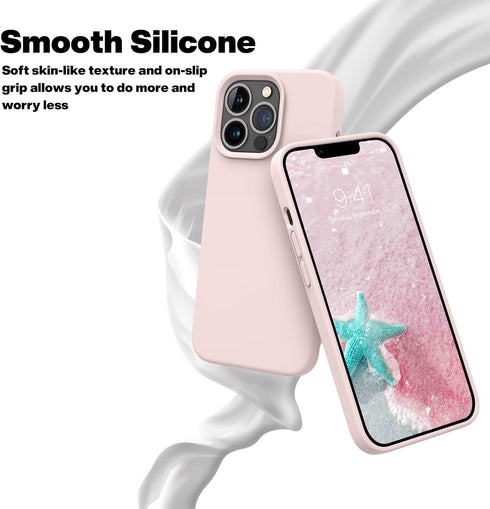 OTOFLY Compatible with iPhone 13 Pro Case,Liquid Silicone Slim Protective Shockproof Phone Case Cover with Anti-Scratch Microfiber Lining, 6.1 inc...