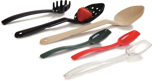 Carlisle FoodService Products 441003 High Heat Solid Plastic Spoon, 11", Black...