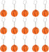 iMagitek 15 Pack Orange Basketball Keychains for Kids Party Favors Supplies, School Carnival Prizes, Party Bag Gift Fillers, Basketball Stress Rel...
