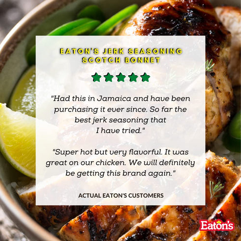 Eaton's Authentic Jamaican Jerk Seasoning - Easy to Use, Spicy, and Flavorful Caribbean Jerk Seasoning, BBQ Rub, Grilled Chicken Seasoning or Mari...