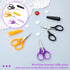 3Pcs Small Scissors All Purpose Craft Scissors Stainless Steel Scissors with Protective Cover Mini Detail Craft Scissors Precision Straight Fine T...