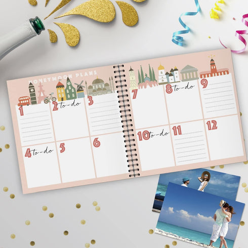 Honeymoon Travel Journal, Record-Book Trip Together, Save All Experiences On This Memory Album, A Just Married Present or Gift Like No Other. For ...
