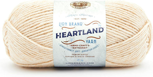 Lion Brand Yarn Heartland Yarn, Worsted-Weight Yarn for Knitting, Crocheting, and Crafting, 1 Pack, Acadia...