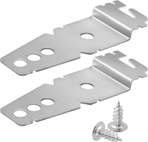 2 Pack 8269145 Undercounter Dishwasher Mounting Bracket with Screws by Beaquicy - Compatible Whirl-pool Ken-more Kitchen-Aid Dishwasher - Replace 8269145 WP8269145 WP8269145VP