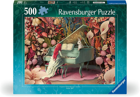 Ravensburger Rabbit Recital Jigsaw Puzzle - 500 Piece | Premium German Craftsmanship | Perfect Interlocking Fit | Vivid, Glare-Free Imagery | Idea...