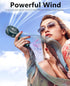 Mini HandHeld Portable Fan, Small Personal Battery Operated Fan Lash Fan Quiet usb Rechargeable 3 Speed Adjustable for Outside Travel Patios Indoo...