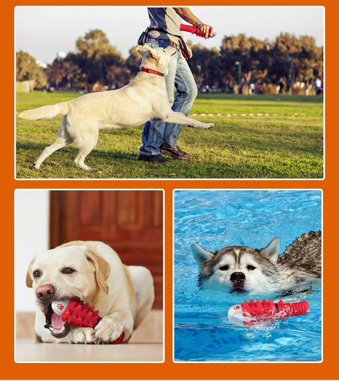 Dog Toys for Chewers Indestructible, Durable Dog Toys for Aggressive Interactive Dog Toys Squeaky Soft and Safe Teeth Cleaning Small Medium Dogs a...