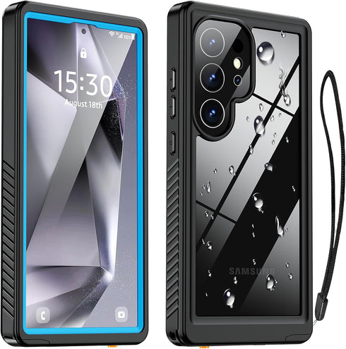 Oterkin for Samsung Galaxy S24 Ultra Case Waterproof, Full Body Protective Rugged S24 Ultra Case with Built-in HD Screen & Lens Protector [12FT Mi...