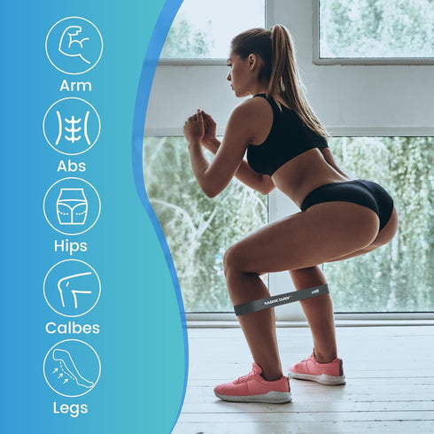 Resistance Bands for Working Out Exercise Loop Bands Workout Bands Set for Men Women Body Stretching, Crossfit Training, Home Workout, Physical Th...