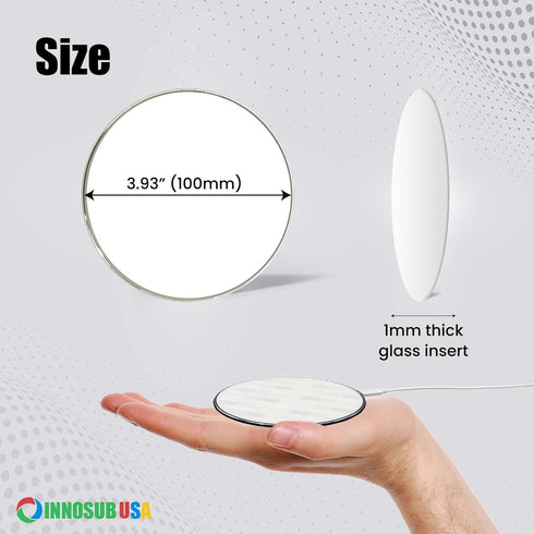 Sublimation Wireless Charger Pad – Blank Wireless Charger for Sublimationand Customization – 10W Sublimation Fast ChargePad Compatible with iPhone...