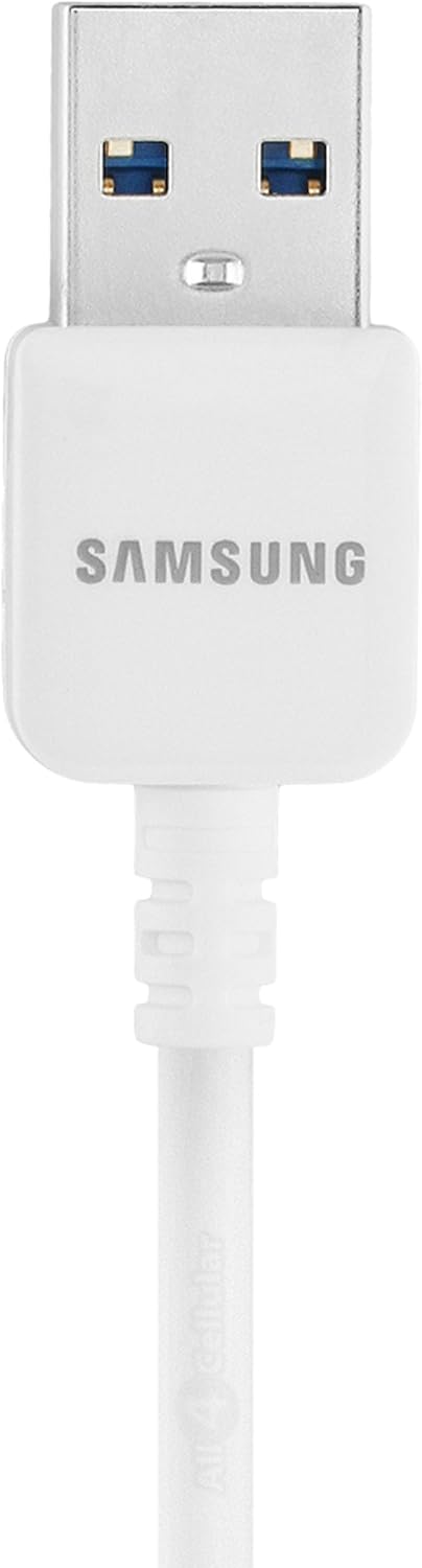 Samsung USB to 21Pin Data Cable for Galaxy S5 and Note 3 N9000, White (Non-Retail Packaging)...