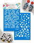 KEOKER Animal Print Silk Screen for Polymer Clay, Snake Pattern Silk Screen Polymer Clay, Cow Speckled Silk Screen Stencils for Polymer Clay...