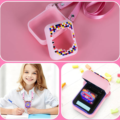 Silicone Case for Bitzee Interactive Toy Digital Pet and Case, Protective Holder Skin for Bitzee Virtual Electronic Pets Kids Toys (Pink)...