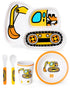 Lehoo Castle Kids Plates and Bowls Sets, Kids Dinnerware Set Includes Plate, Bowl, Cup and Tableware, Made of Durable Material, Perfect for Child,...