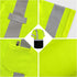 High Visibility Shirts for Men Class 3 Construction Shirts with Pocket, Hi Vis Reflective Safety Work Shirts for Men Women, Short Sleeve with Blac...