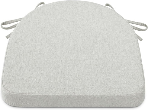 Shinnwa Kitchen Chair Cushions, Non-Slip Dining Chair Cushions with Ties and Machine Washable Cover, 17 x 16.5 x 2in, Off White...