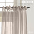 Elrene Home Fashions Vienna Sheer Tie-Top Window-Curtain Panel, 52 in x 84 in (1 Panel), Light Gray...