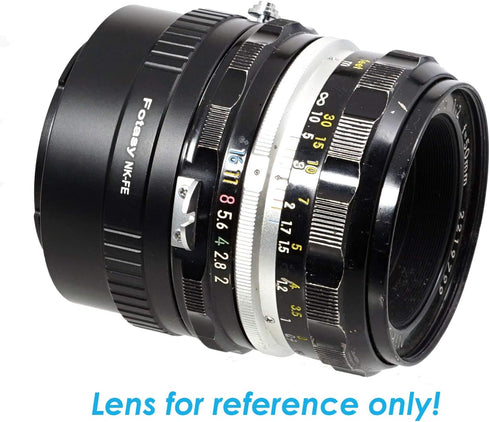 Fotasy Manual F Mount Lens to E-Mount Adapter, Nikkor F E Mount Adapter, Compatible with Sony a7 a7R a7s II III IV a9 a7c Alpha 1 a6600 a6500 a640...