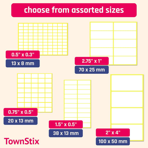 60 Pack, Large Labels for Storage Bins, Organizing - White, 6" x 4"...