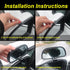 Blind Spot Mirrors for Trucks and Cars,Automotive Side View Concave Mirror Blindspot,360° Large Convex Rearview Exterior Mirror Accessories for Tr...