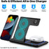 Wireless Charging Station, 3 in 1 Foldable Wireless Charger Stand, Wireless Charging Stand for iPhone 13/12/12 Pro/12 Pro Max/11/XS Max/XS/XR/X/8P...