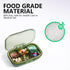 Sukuos 6 Compartments Travel Pill Organizer, Portable Daily Pill Box for Purse Pocket, Easy to Open Small Pill Case for Medicine, Fish Oil, Vitami...