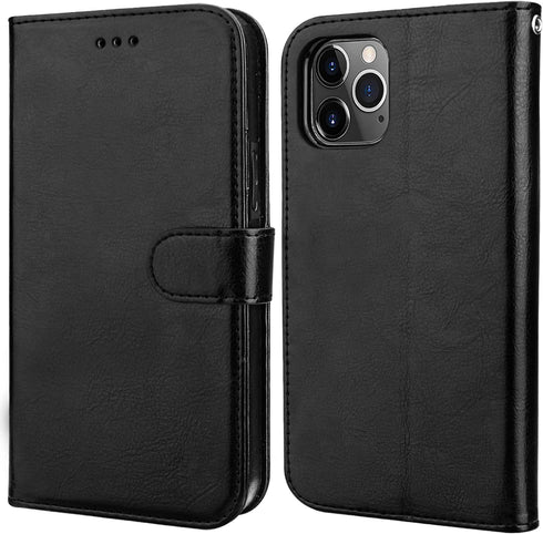 Bocasal for iPhone 11 Pro Max Wallet Case with Card Holder PU Leather Magnetic Detachable Kickstand Shockproof Wrist Strap Removable Flip Cover fo...