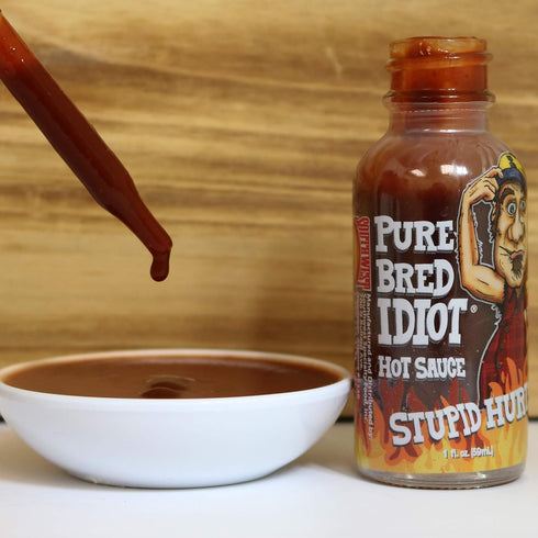 Premium Gourmet Idiot Hot Sauce - Ultimate Hottest Hot Sauce Gift - Try if you dare! (PureBred Idiot)...