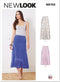 New Look Misses' Skirt Sewing Pattern Kit, Code N6702, Sizes 6-8-10-12-14-16-18...