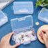 BENECREAT 4 Pack 5.5x3.35x1.5 Large Clear Plastic Box Container Clear Storage Organizer with Hinged Lid for Small Craft Accessories Office Supplie...