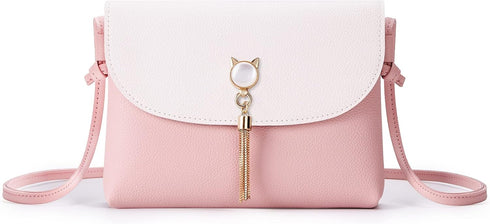 KALIDI Clear Bag Stadium Approved Crossbody Purse Zipper Shoulder Bag Vegan Leather Trim Sports Concert Prom Party...